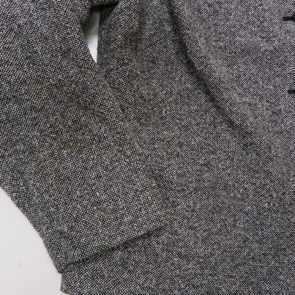 Lane Bryant Jacket Womens 14 Wool Blend Button Black Gray Collar Career Work - Picture 4 of 5